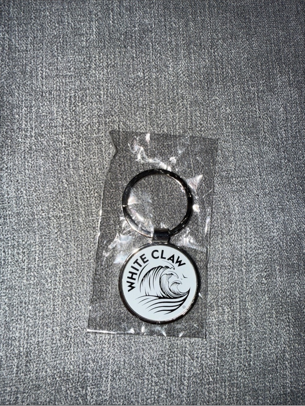 White Claw Hard Seltzer Logo Metal Keyring